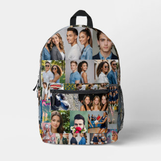 Custom 32 Photo Collage for school or college Printed Backpack