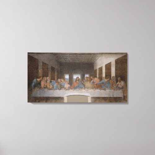 Custom 32x16 Leonardos Da Vinci Last Supper Canvas Print