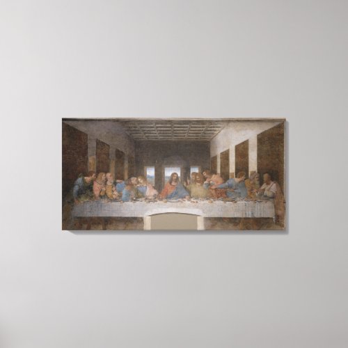 Custom 32x16 Leonardos Da Vinci Last Supper Canvas Print