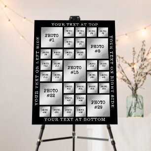 Custom 33 Photo Collage Personalized Foam Board