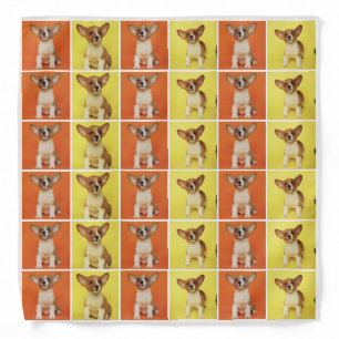 Custom 36 Photo Collage Your Pet Dog Picture On Bandana