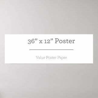 Custom 36 x 12 Poster