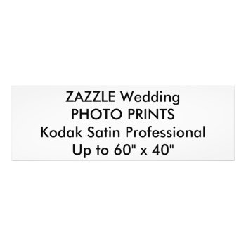 Custom 36" X 12" Professional Photo Prints by TheWeddingCollection at Zazzle
