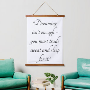 Custom 36x26 Quote Art Decorative Wall Tapestry