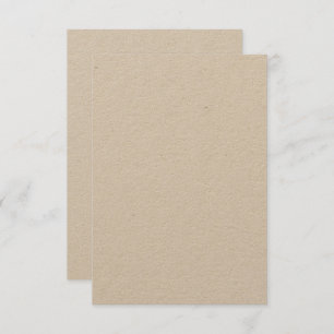 Custom 3.5" x 5" Kraft Eco-Friendly Matte Invitation