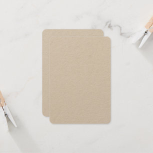 Custom 3.5" x 5" Kraft Invitations Rounded Corners