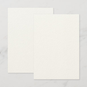 Custom 3.5" x 5" Rustic Felt Ecru Invitation Card
