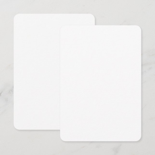 Custom 3.5x5 Matte Invitations | Rounded Corners (Front/Back)