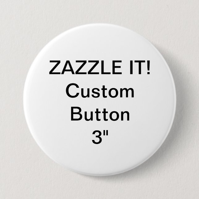 Custom 3" Button Badge Pin Blank Template (Front)