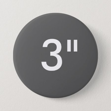 Custom 3" Inch Large Round Button Blank Template