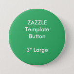 Custom 3&quot; Large Round Button Pin Blank Template at Zazzle