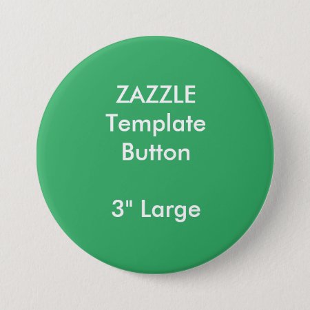 Custom 3" Large Round Button Pin Blank Template