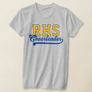 Custom 3 Letter High School Initials Cheerleader T-Shirt