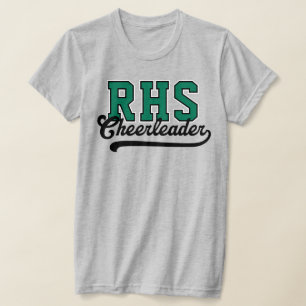 Custom 3 Letter High School Initials Cheerleader T-Shirt