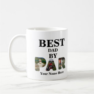 Custom 3 letter shape photo Best dad by par Coffee Mug