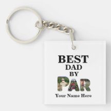 Custom 3 letter shape photo Best dad by par