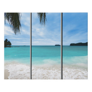 Custom 3 Panel Effect Wall Art Ocean Beach