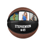 Custom 3-Photo Basketball Ball