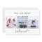 Custom 3 Photo Will You Be My Bridesmaid Card