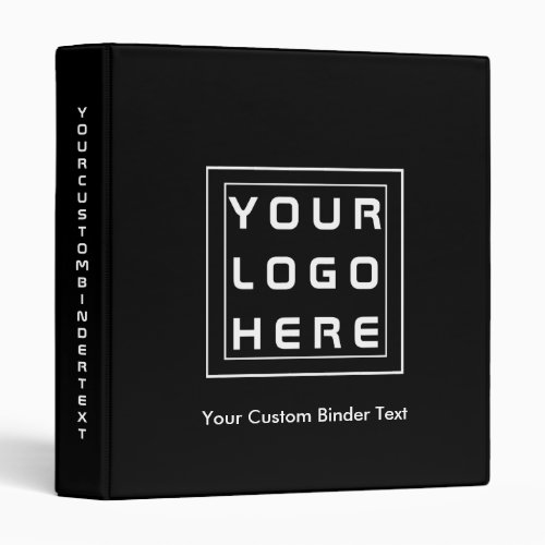 Custom 3_Ring Binder with Business Logo No Minimum