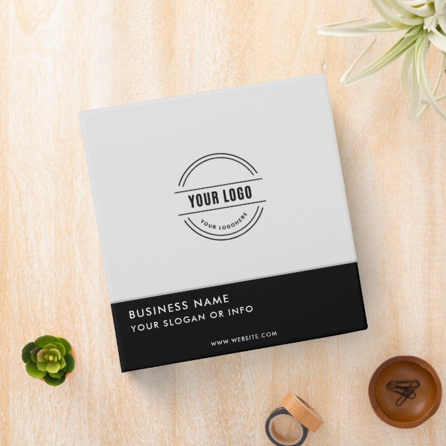 Custom 3-Ring Binder with Business Logo No Minimum (In Situ)
