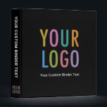 Custom 3-Ring Binder with Business Logo No Minimum<br><div class="desc">Personalize this Avery 3-ring binder with your company logo and custom text. Custom printed binders are ideal for employee handbooks,  presentations,  and other essential documents for business. Available in 1 inch,  1.5 inch,  and 2 inch spine. No minimum order quantity and no setup fee.</div>