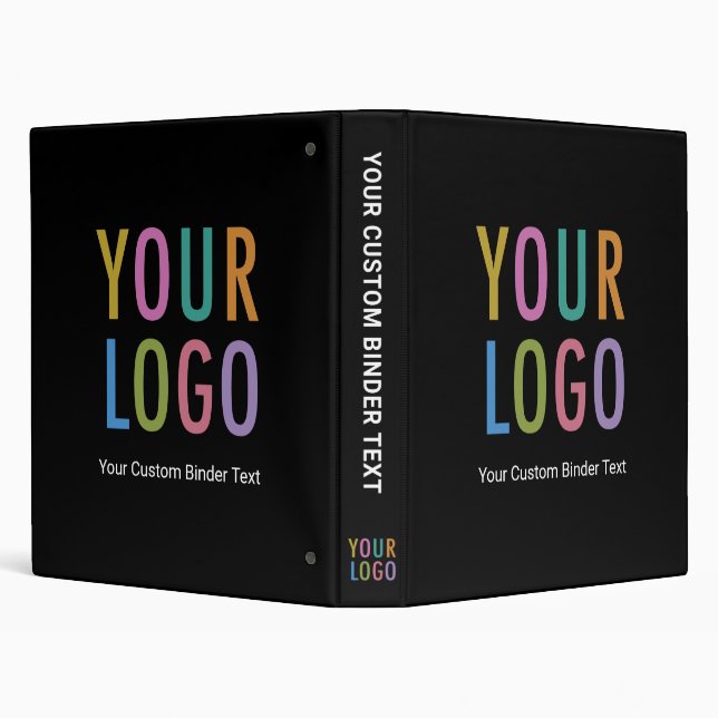 Custom 3-Ring Binder with Business Logo No Minimum (Background)