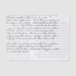 Custom 3 Text Blocks Handwritten Script Decoupage Tissue Paper