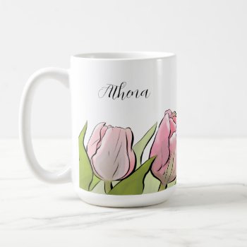 Custom 3 Tulips Coffee Mug by RicardoArtes at Zazzle