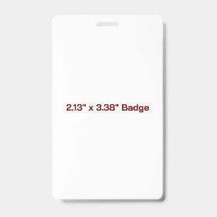 Custom 3" x 5" Badge