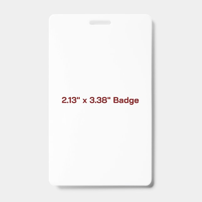 Custom 3" x 5" Badge (Front)