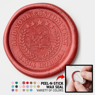 Custom 3D editable DIY Wax foil certificate seal Sticker