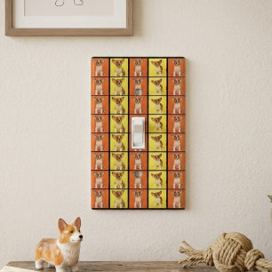 Custom 40 Photo Collage Your Pet Dog Picture On Light Switch Cover
