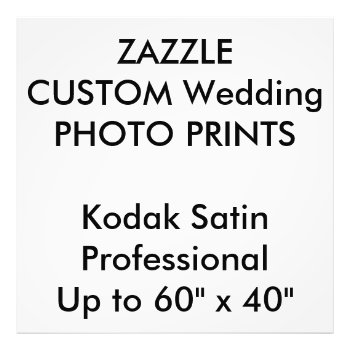 Custom 40" X 40" Professional Photo Prints by TheWeddingCollection at Zazzle