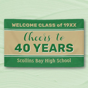 Custom 40 yr class reunion banner