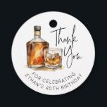 Custom 40th Birthday Favor Tags Whiskey/Bourbon<br><div class="desc">Celebrate a milestone with elegance and a touch of personal flair! Introducing our Customizable 40th Birthday Favor Tags, adorned with an exquisite watercolor illustration of whiskey or bourbon, perfect for adding a sophisticated twist to your birthday celebrations. Designed for whiskey enthusiasts and those cherishing the fine things in life, these...</div>