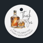 Custom 40th Birthday Favor Tags Whiskey/Bourbon<br><div class="desc">Celebrate a milestone with elegance and a touch of personal flair! Introducing our Customizable 80th Birthday Favor Tags, adorned with an exquisite watercolor illustration of whiskey or bourbon, perfect for adding a sophisticated twist to your birthday celebrations. Designed for whiskey enthusiasts and those cherishing the fine things in life, these...</div>