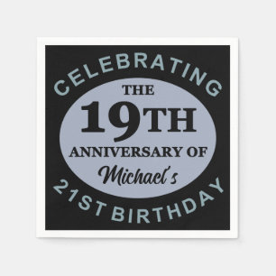 Custom 40th Birthday Humor Napkins
