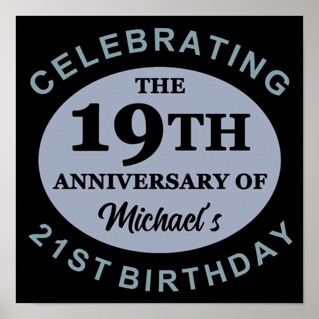 Custom 40th Birthday Humor Poster (Front)