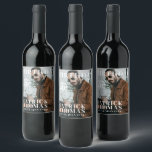 Custom 40th Birthday Party Magazine Cover Cheers Wine Label<br><div class="desc">A unique custom male 40th birthday party magazine cover wine label. Customize this birthday magazine cover wine label template with your beautiful photos and create one of a kind, unique birthday wine label. Ideal for anyone who loves fashion, loves magazines, unique birthday wine label and styles. Matching magazine cover theme...</div>
