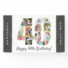 Custom 40th Birthday Party Photo Collage