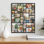 Custom 42 Photo Collage Canvas Print<br><div class="desc">Make your own photo display canvas wall art featuring 42 of your cherished photo memories in a modern grid style photo collage. Simply add your pictures for custom photo home decor or personalized gift for family and friends.</div>