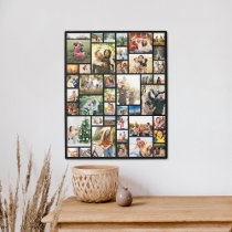 Custom 42 Photo Collage Metal Print