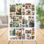 Custom 42 Photo Collage Plaque<br><div class="desc">Make your own photo display plaque featuring 42 of your cherished photo memories in a modern grid style photo collage. Simply add your pictures for custom photo home decor or personalized gift for family and friends.</div>