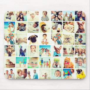 Custom 42 Photos Modern Family & Pet Memories Mouse Pad