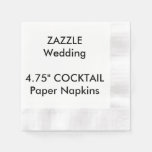 Custom 4.75&quot; Cocktail Disposable Paper Napkins at Zazzle