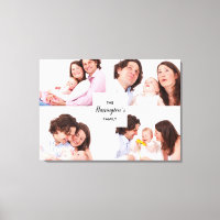 Custom 4 Family Photos Collage Rectangle Frame