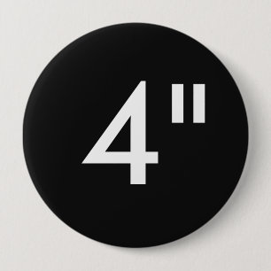 Custom 4" Inch Huge Round Badge Blank Template Button