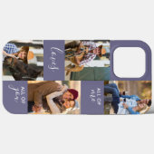 Custom 4 Photo All of Me Loves All of You Purple Case-Mate iPhone Case (Back (Horizontal))