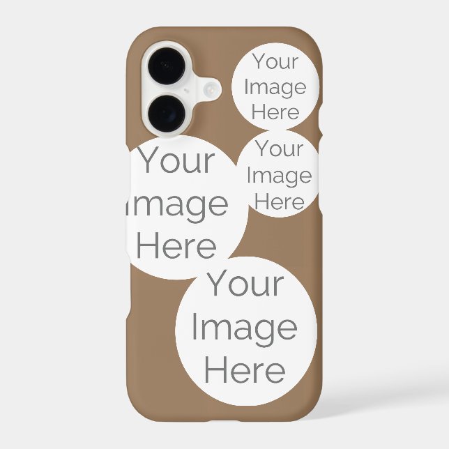 Custom – 4 Photo brown Template Case-Mate iPhone Case (Back)